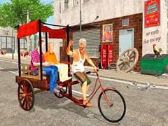 City Public Cycle Rickshaw Driving Simulator