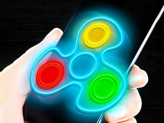 Fidget Spinner Neon Glow