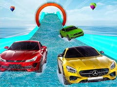 Water Slide Car Race 3D