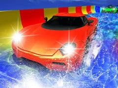 Water Slide Car Racing Adventure 2020