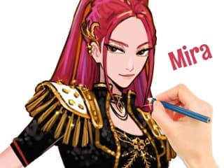 Coloring Book: Mira Kpop Demon Hunters