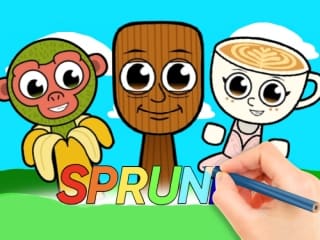 Coloring Book: Sprunki Italian Brainrot Mod