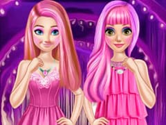 Rapunzel And Anna Pink Style