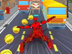 Subway Run Superhero Robot