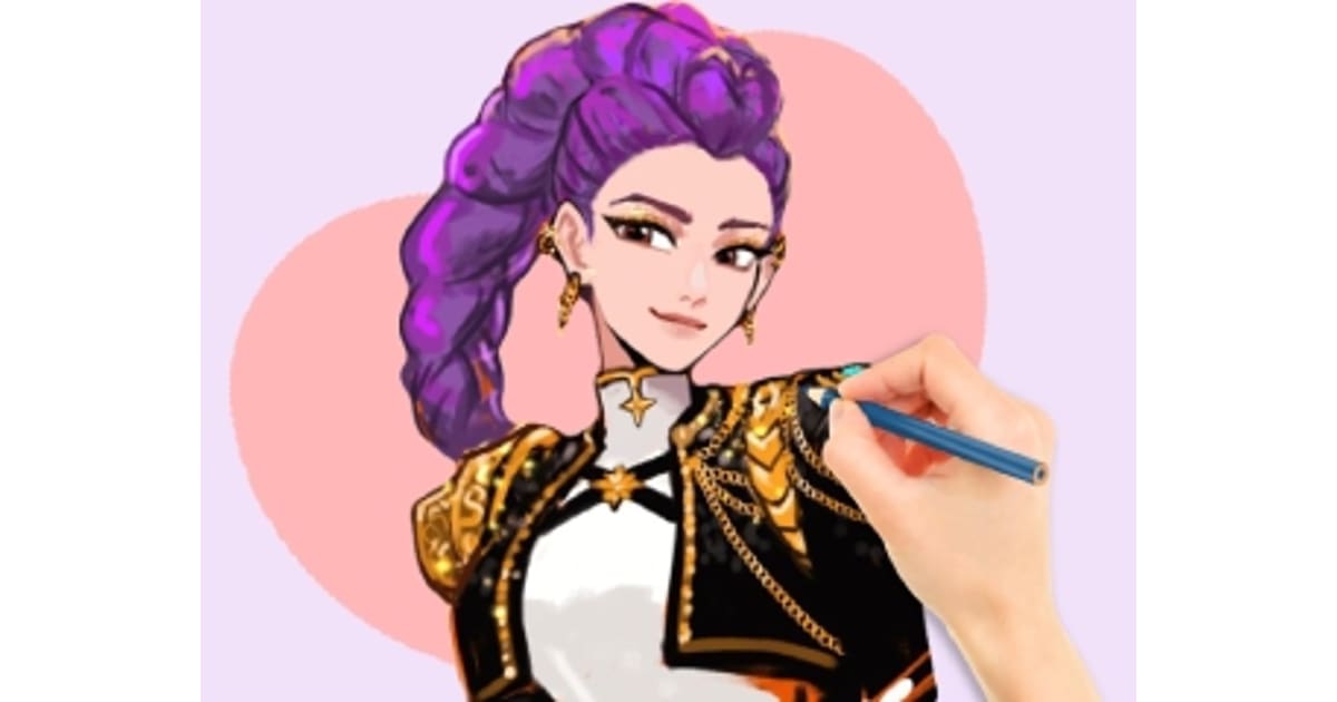 Play Coloring Book Kpop Rumi Online