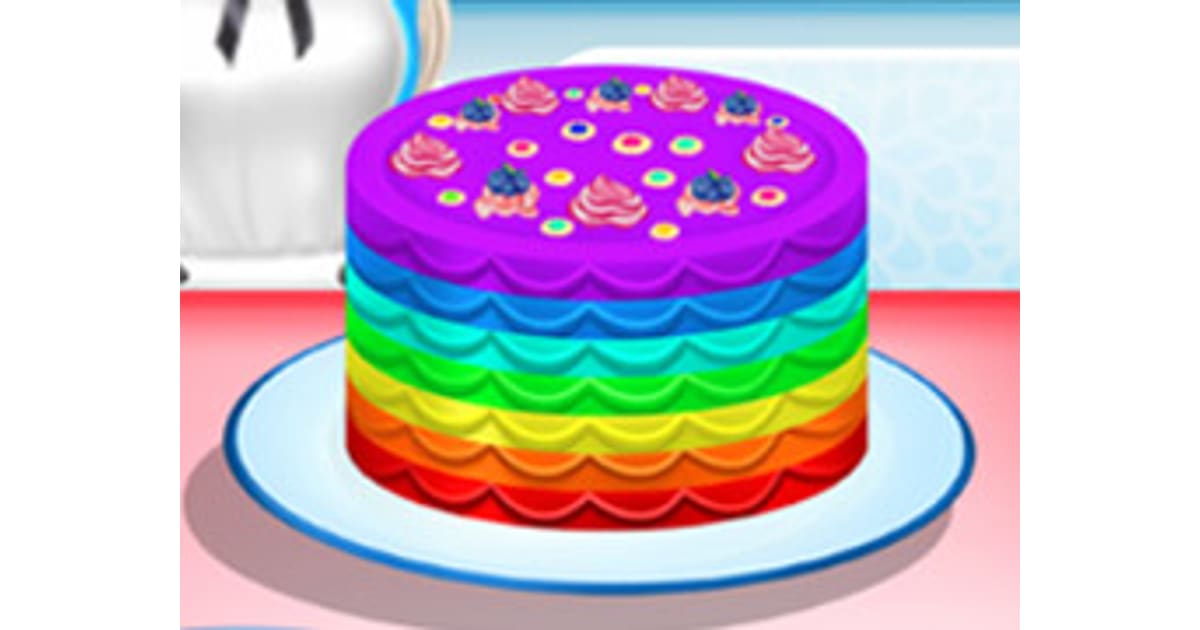 Elsa Cooking Rainbow Cake - Play The Game Online - BestGames.Com