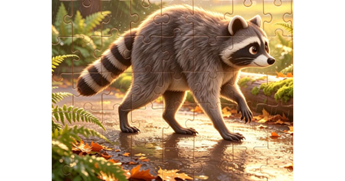 Raccoon Jimothy Jigsaw - Free Trending Game Online