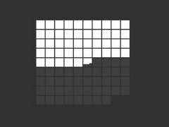 Pixels Filling Squares