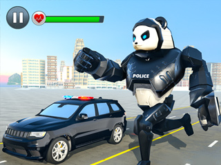 Police Panda Robot