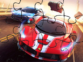 Racing Crash Jigsaw