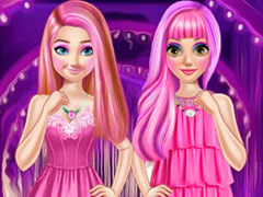 Rapunzel And Anna Pink Style